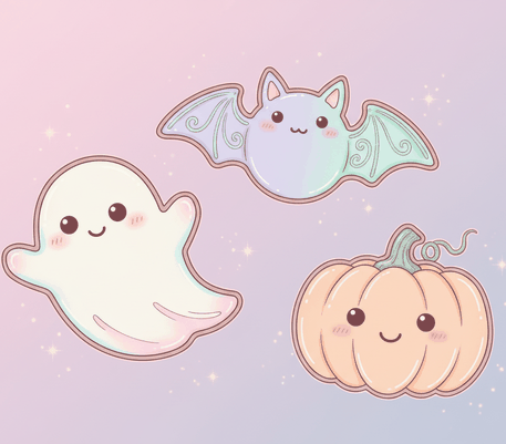 Dibujo de galletas de Halloween para dibujar