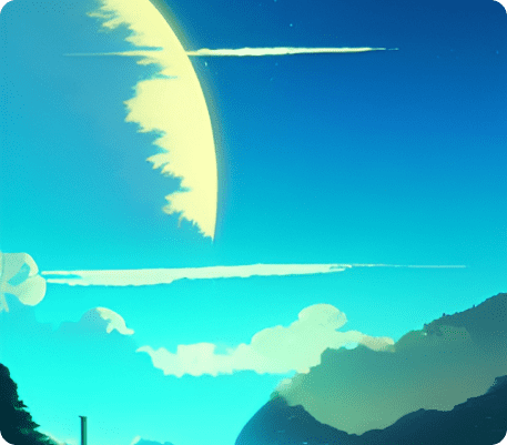 рисунок луны в небе для срисовки